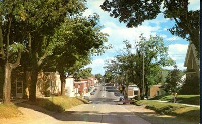 Main Street, Georgetown - looking south from Baptist hill.