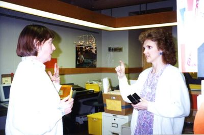 Halton Hills Public Library staff members at the Georgetown Branch.