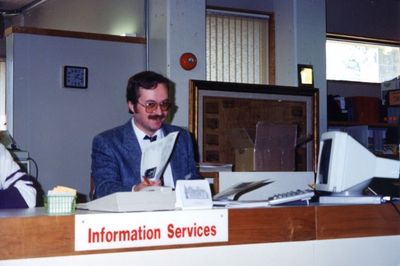 Halton Hills Public Library staff member at the Georgetown Branch.