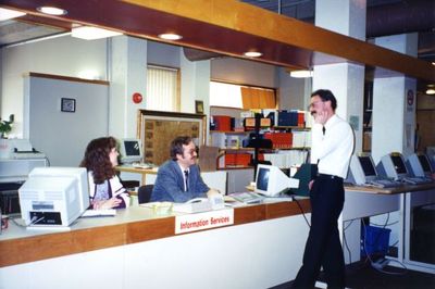 Halton Hills Public Library staff members at the Georgetown Branch.