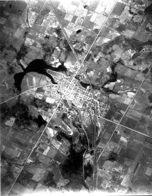 Aerial photograph of part of Acton and Fairy Lake.