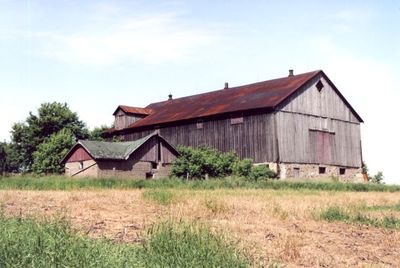 Barn at 10054 Trafalgar Road - built in 1875.