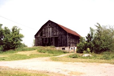 Barn on Trafalgar Road, south of 10 Sideroad &quot;Shadow Acres&quot;.