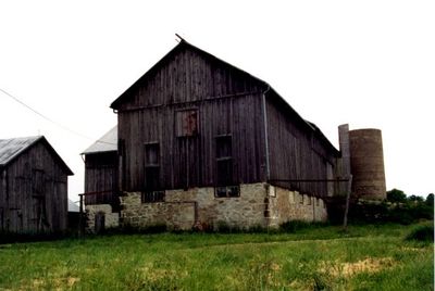 16469 Ten Sideroad, at Winston Churchill Blvd. - barns and out buildings.