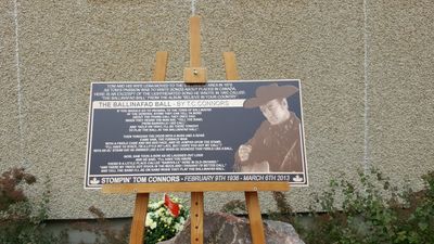 Plaque honouring Canadian singer 'Stompin' Tom Connors.