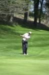 The Club at North Halton member Cory Gentes prepares at 5th hole.