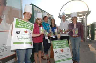 Volunteers for Food for Life at Georgetown GO station