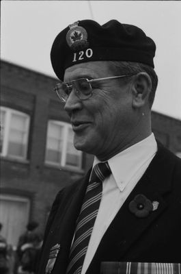 James Yates of the Royal Canadian Legion Branch 120