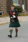 Lorne Scots Warrant Officer John Colter in the Remembrance Parade