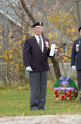 Major Jack Harrison opens the Remembrance Service