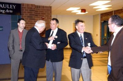 Members of the Georgetown Hockey Heritage Council at Christ the King