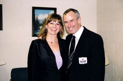 Ron MacLean at a Georgetown Hockey Heritage Council dinner