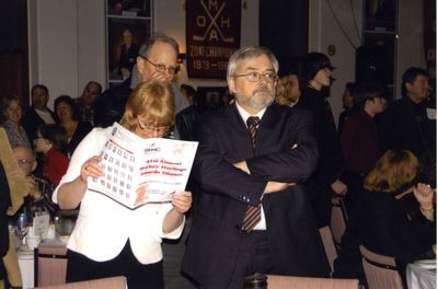 Ted and Alison Brown at the 31st annual Hockey Heritage awards dinner