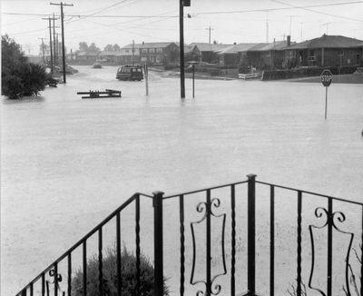 Flooding after cloudburst