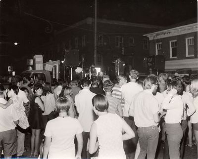 Band plays at Main Street dance