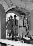 Sgt. Paul Scott leads cadets into Fort Frederick