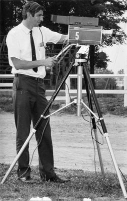 John Ollivier films Lions Sports Day held on Labour Day