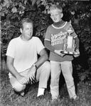 Minor League Baseball trophy held by Mike McMenemy
