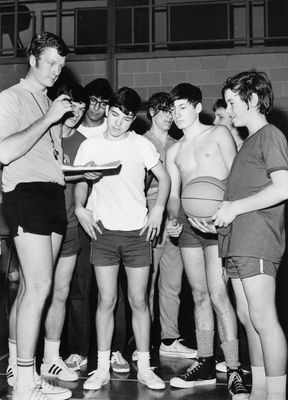 Dan Patterson of the Georgetown Recreation Committee and his assistants for the basketball league competition