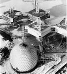 An aerial view of the new Ontario Place in Toronto