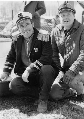 Georgetown Mayor and Councillor relax before Crazy Boat Race