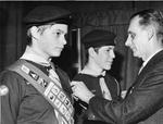 Last pinning of the Queen's Scout badge
