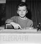 Homemade telegraph machine invented by Harold Colpits