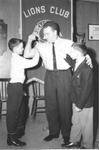 Wrestling fans Herbert Broekhoven (left) and Michael Vale