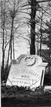 A standing gravestone in the McCullough Cemetery