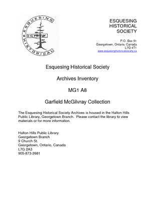 MG1 A8 Garfield McGilvray Collection