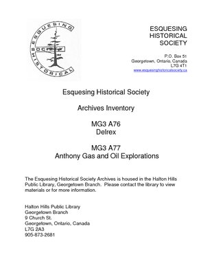 MG3 A76 Delrex - MG3 A77 Anthony Gas and Oil Explorations