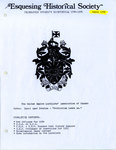 Esquesing Historical Society Newsletter 1984