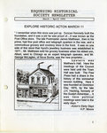Esquesing Historical Society Newsletter March 1992