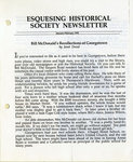 Esquesing Historical Society Newsletter January 1991
