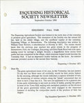 Esquesing Historical Society Newsletter September 1990
