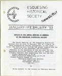 Esquesing Historical Society Newsletter January 1993