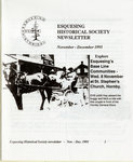 Esquesing Historical Society Newsletter November 1995