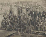 Construction Crew on Railroad Trestle