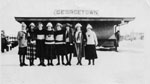 Ladies Outside Canadian National Railway Station, 1920