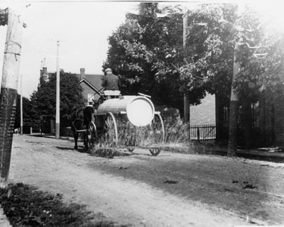 Watering of Main Street, 1919