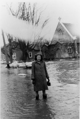 St. Alban's Church after Credit River Flood