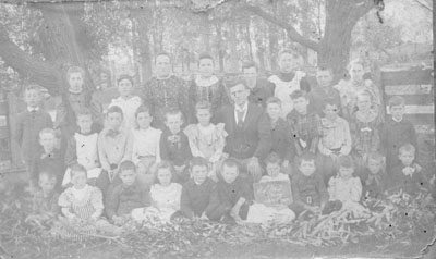 Students  from School Section No. 2 Chinguacousy