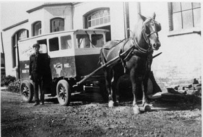 Irwin Noble outside Georgetown Dairy.