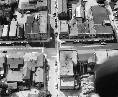 Aerial Photo of Main and Mill Streets