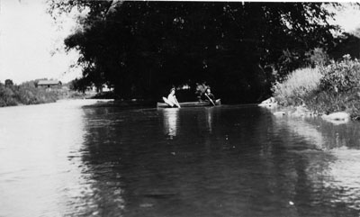 Canoeing on Glen Williams mill pond