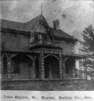 Farm residence of John Hunter Sr.