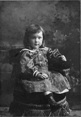 Girl sitting on chair