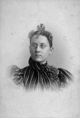 Woman with glasses