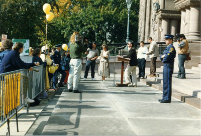 P.O.W.E.R. rally at Queen's Park 1989