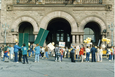 P.O.W.E.R. rally at Queen's Park 1989